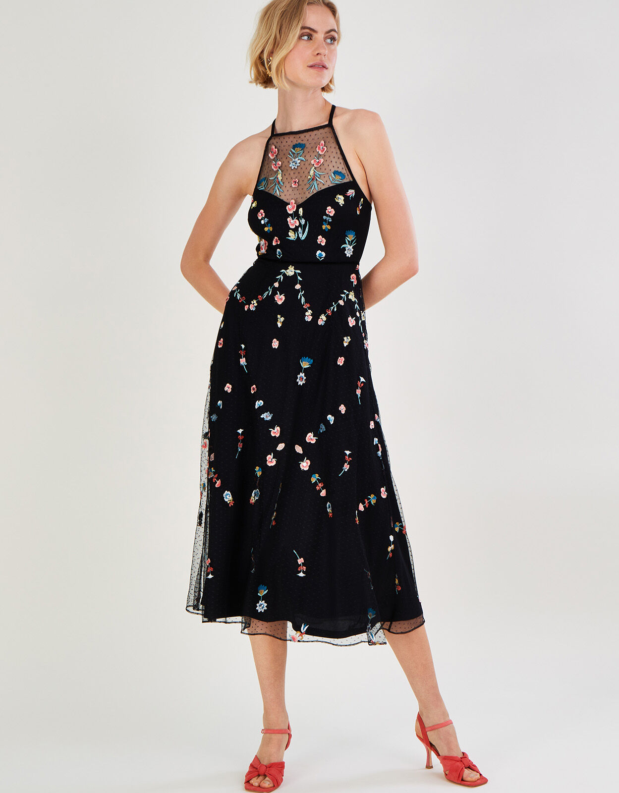 Monsoon cheap black dress