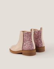 Glitter Ankle Boots, Pink (PINK), large