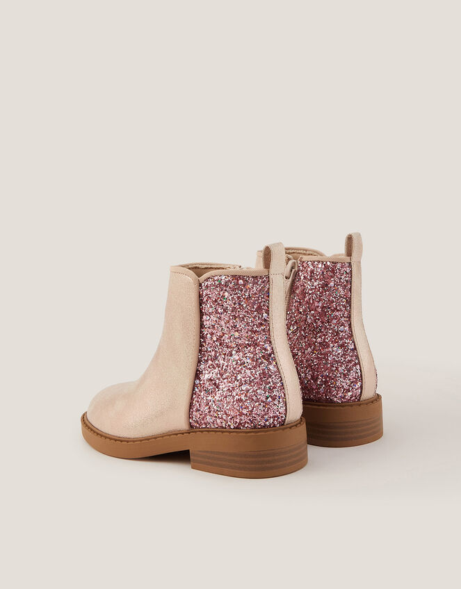 Glitter Ankle Boots, Pink (PINK), large
