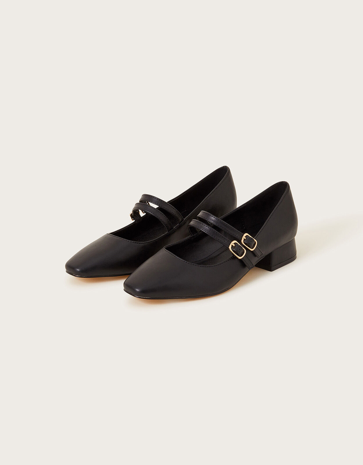Double Strap Mary Jane Shoes Black Women s Shoes Monsoon US