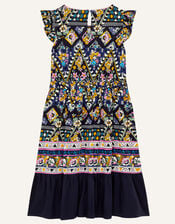 MINI ME Pablo Printed Dress, Blue (BLUE), large