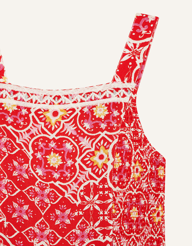 MINI ME Ebony Printed Sundress, Red (RED), large
