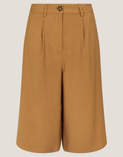 Nina Tailored Longline Shorts, Brown (TOBACCO), large