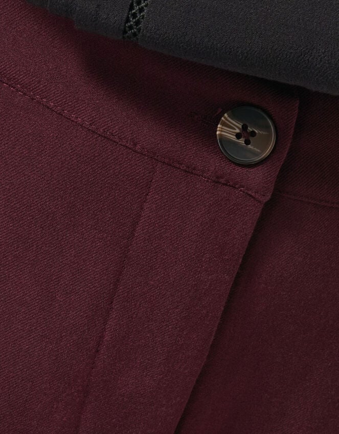 Julia Straight Crop Trousers, Purple (AUBERGINE), large