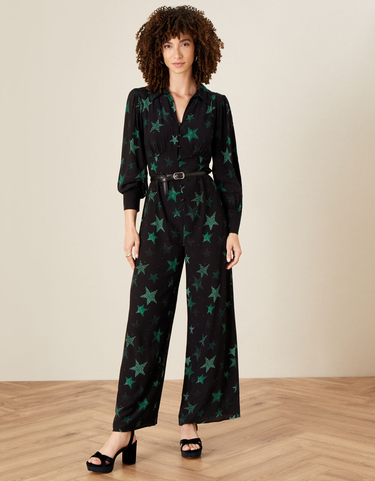 Black star jumpsuit sales