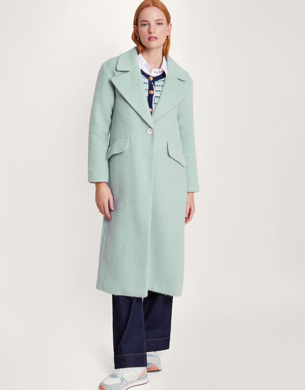 Brushed wool coat womens shop