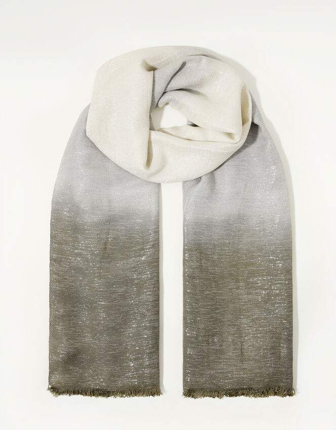Ombre Metallic Occasion Scarf, , large