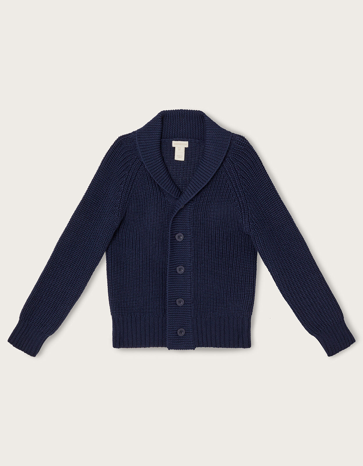Shawl Collar Cardigan Blue