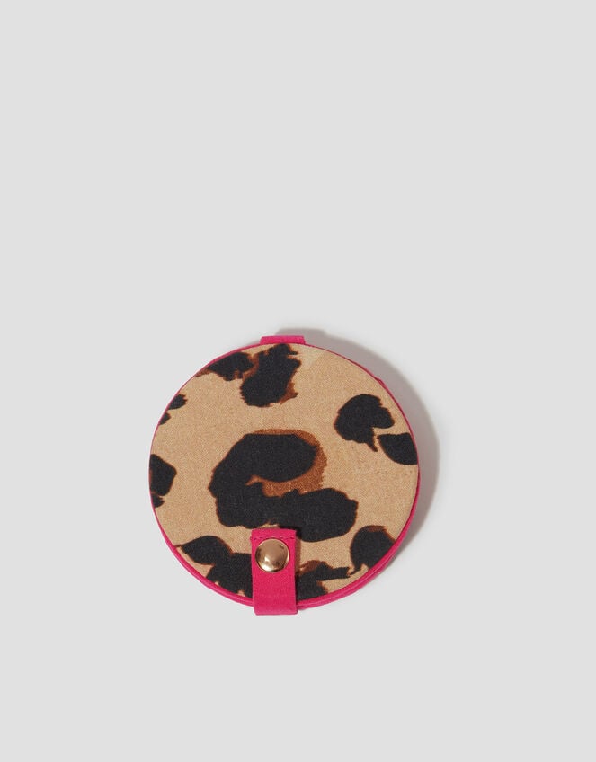 Leopard Print Compact Mirror, , large