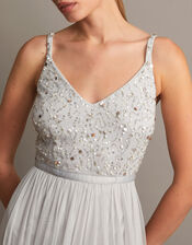 Autumn Embellished Maxi Dress, Silver (SILVER), large