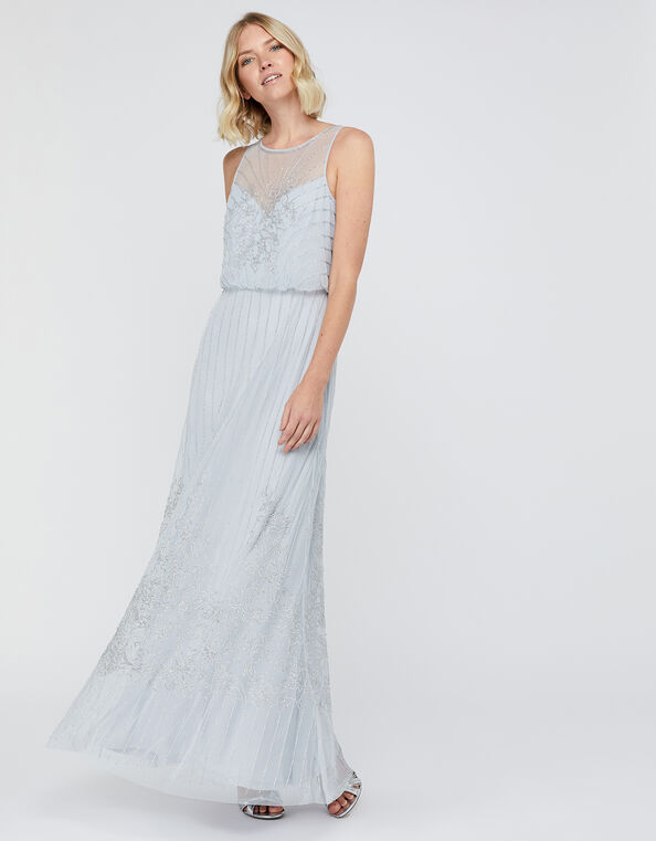 Bella Embellished Maxi Dress, Blue (BLUE), large