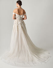 Luciane Off-Shoulder Wedding Dress, Ivory (IVORY), large