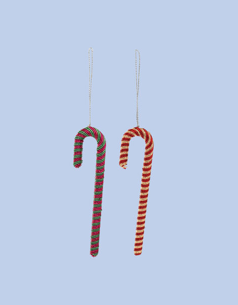 Anna and Nina Candy Cane Decorations Set of Two, , large