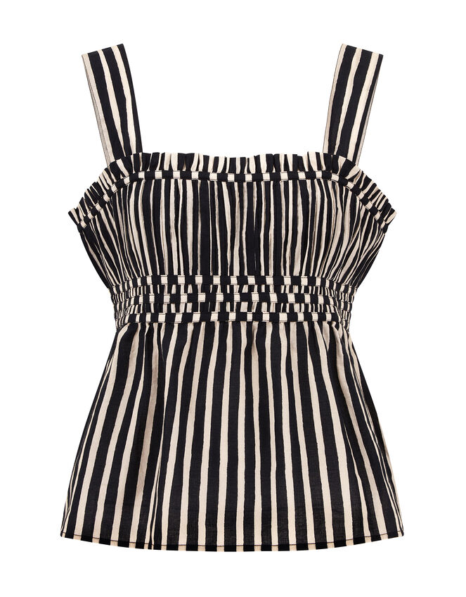 East Quinta Sleeveless Stripe Top, Black (BLACK WHITE), large