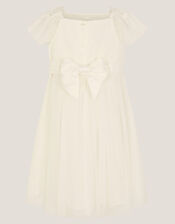 Baby Starla Lace Tulle Dress, Ivory (IVORY), large