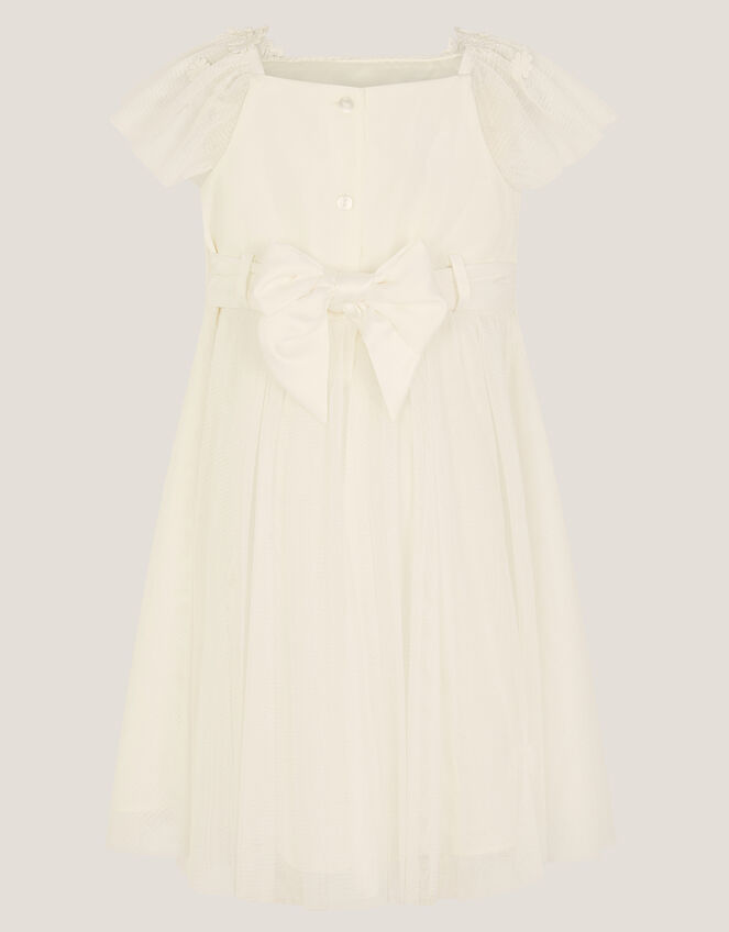 Baby Starla Lace Tulle Dress, Ivory (IVORY), large