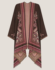 Crissy Jacquard Wrap Cardigan, Pink (PINK), large