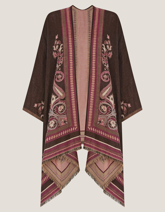 Crissy Jacquard Wrap Cardigan, Pink (PINK), large