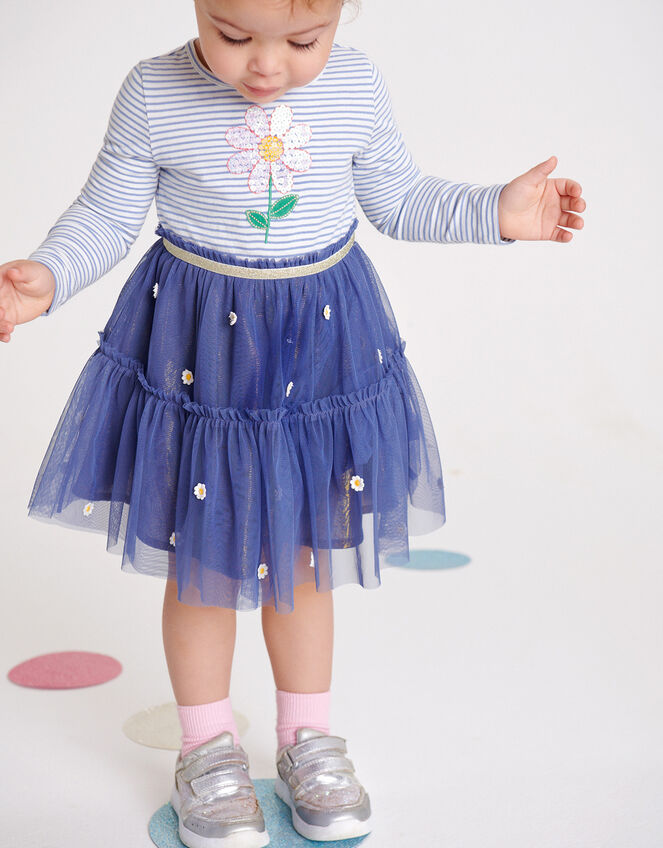 Baby Daisy 2-in-1 Dress , Blue (NAVY), large