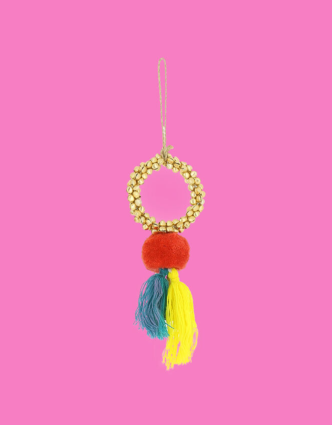 Fiona Walker Bright Mini Bell Wreath, Red (RED), large