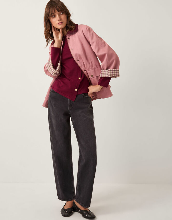 Bonnie Asymmetrical Button Jumper, Red (CHERRY), large