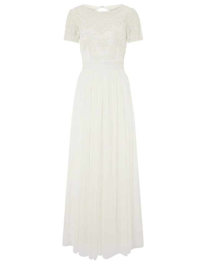Beatrice Embellished Bridal Maxi Dress, Ivory (IVORY), large