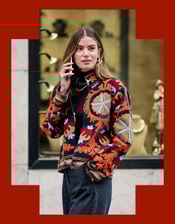 Moliin Claudia Embroidered Velvet Jacket, Multi (MULTI), large