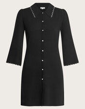 Samia Shirt Dress, Black (BLACK), large