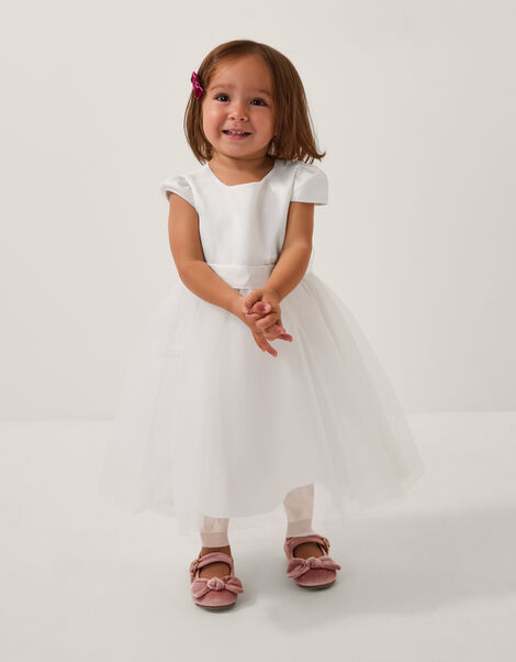 Baby Tulle Bridesmaid Dress, Ivory (IVORY), large
