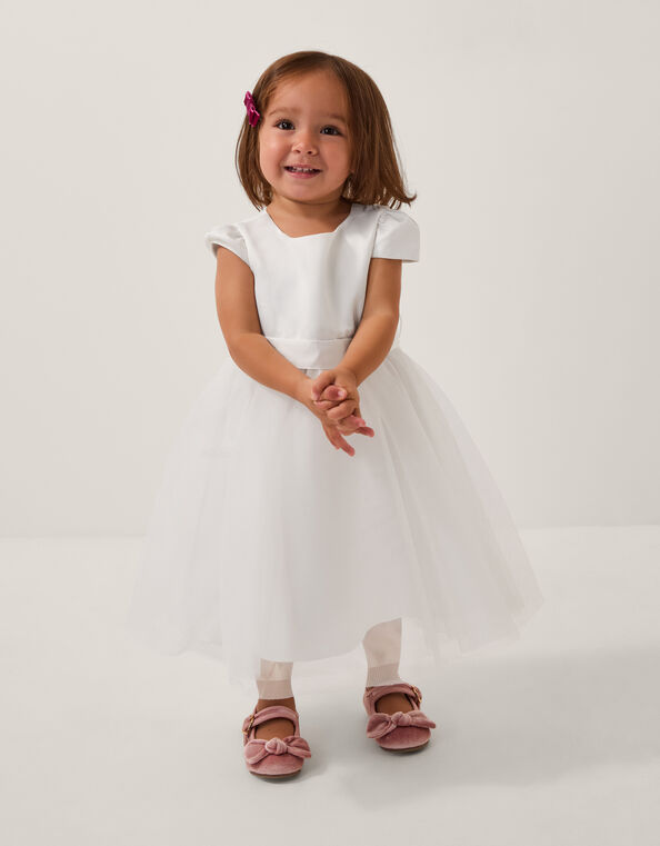 Baby Tulle Bridesmaid Dress, Ivory (IVORY), large