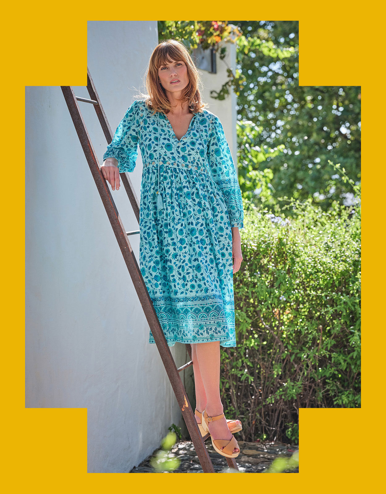 Dilli Grey Bianca Print Dress Green