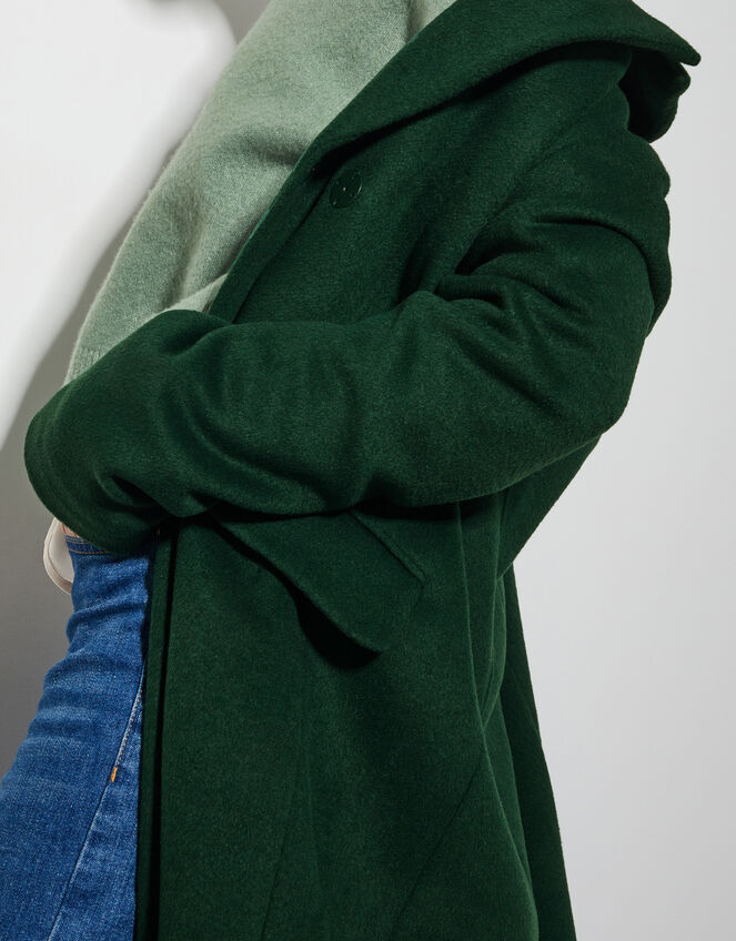 Arabella A-Line Coat, Green (OLIVE), large