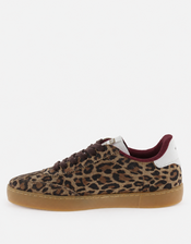 Victoria Berlin Leopard Print Suede Trainers, Leopard (LEOPARD), large
