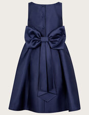 Holly Duchess Twill Bridesmaids Dress, Blue (NAVY), large