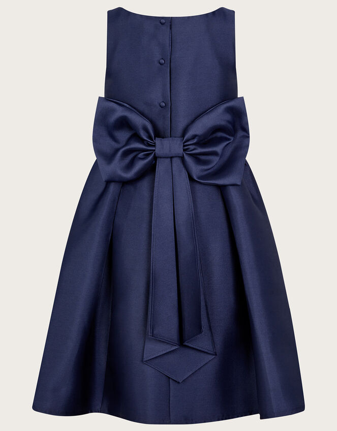 Holly Duchess Twill Bridesmaids Dress, Blue (NAVY), large