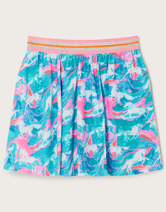 Unicorn Print Skort , Blue (BLUE), large