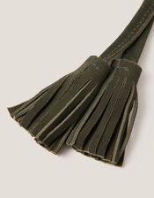 Suede Tassel Bag Charm, , large