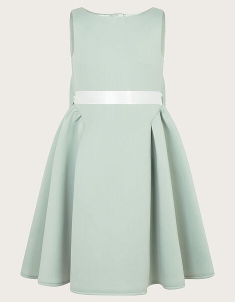 Molly Scuba Bridesmaid Dress, Green (SAGE), large