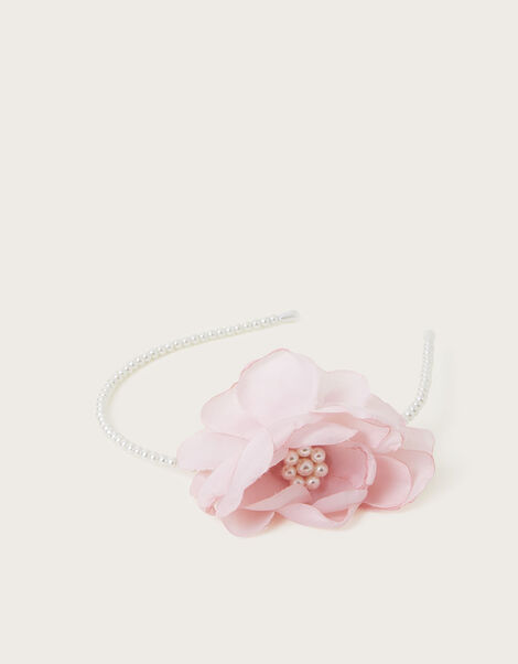 Cancan Pearl Flower Headband, , large
