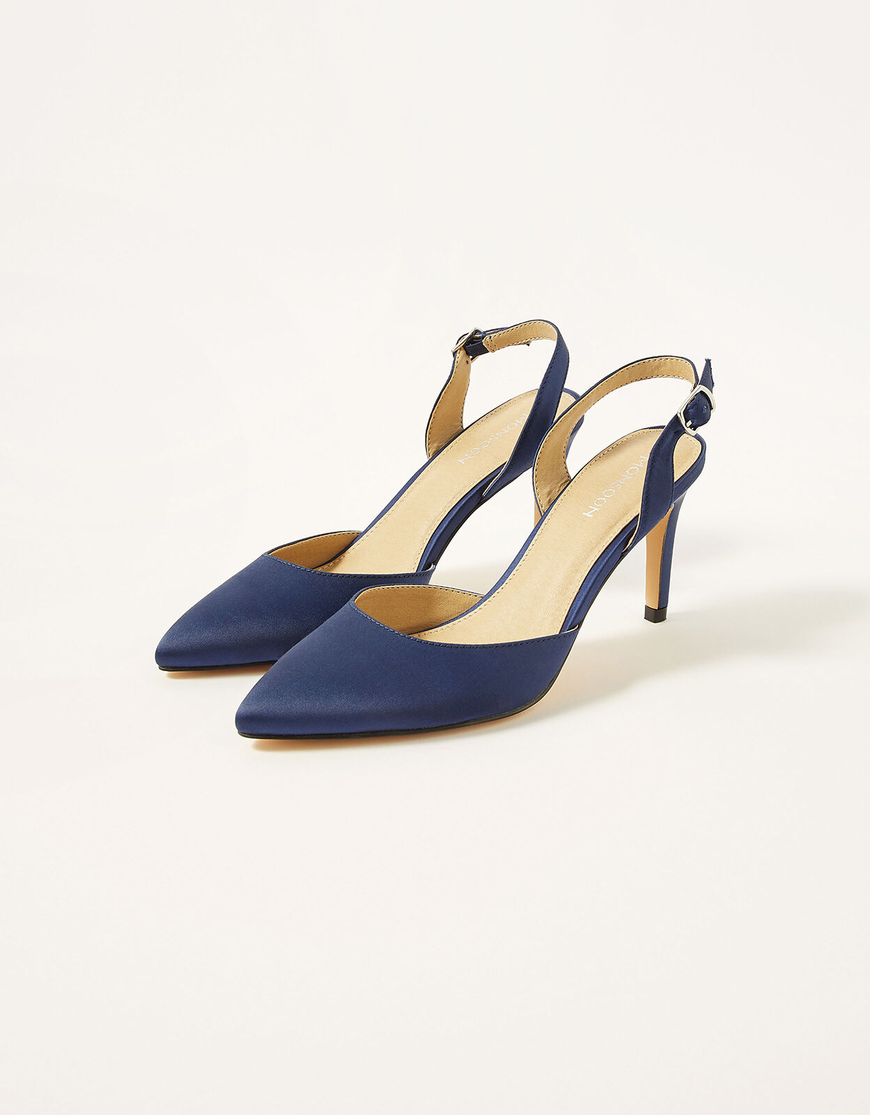 Navy blue slingbacks discount