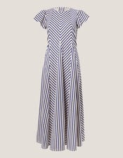 Shola Stripe Jersey Maxi Dress, Blue (BLUE), large