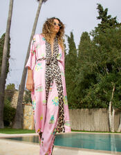 Crās Hawaii Printed Leopard Kimono, Pink (PINK), large