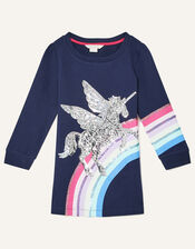 Pegasus Rainbow Sweat Set , Blue (NAVY), large