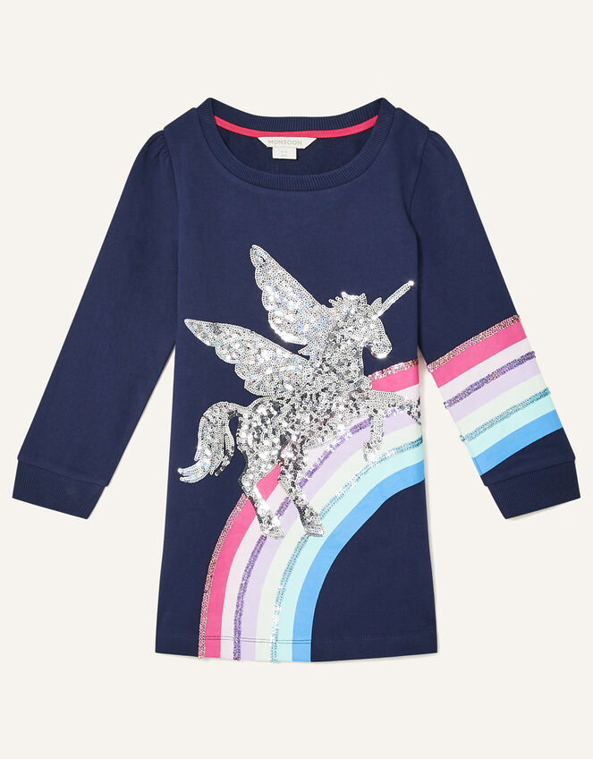 Pegasus Rainbow Sweat Set , Blue (NAVY), large