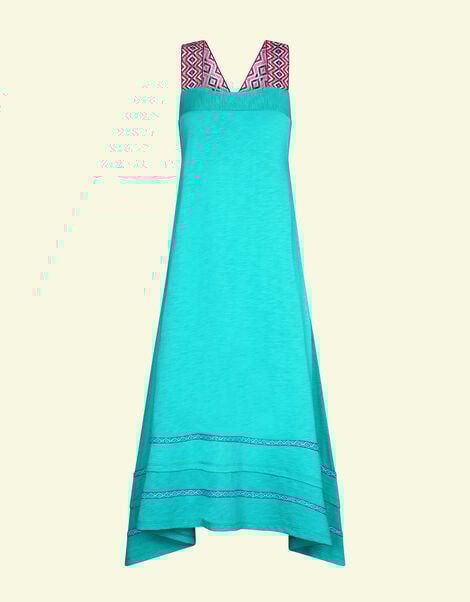 Pitusa St Tropez Maxi Beach Dress, Teal (TEAL), large