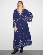 East Kerin Floral Maxi Dress, Blue (NAVY), large