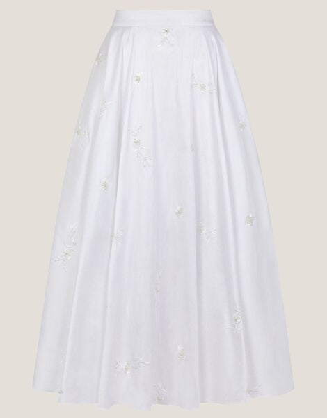 Eliza Floral Embellished Wedding Skirt, Ivory (IVORY), large