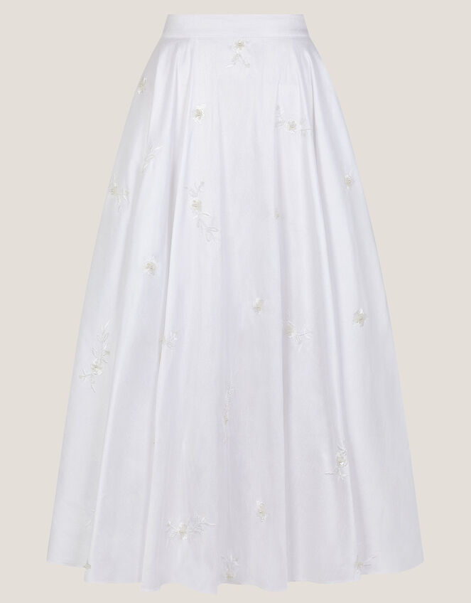 Eliza Floral Embellished Wedding Skirt, Ivory (IVORY), large