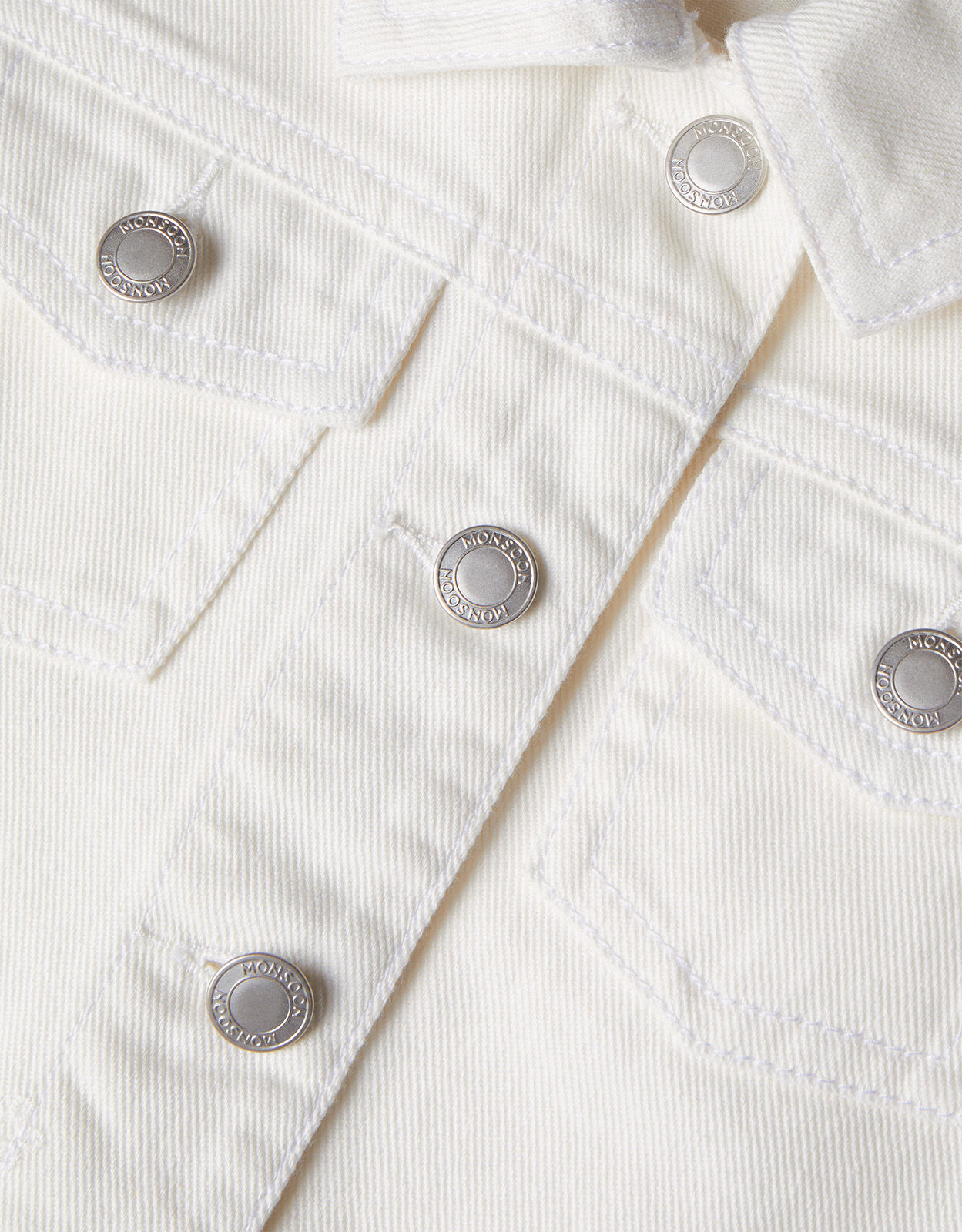 Monsoon white on sale denim jacket
