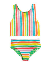 Frugi Tegan Reversible Tankini Set, Multi (MULTI), large